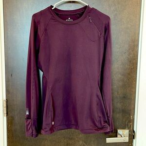 Athlete cold weather top size S color Plum
